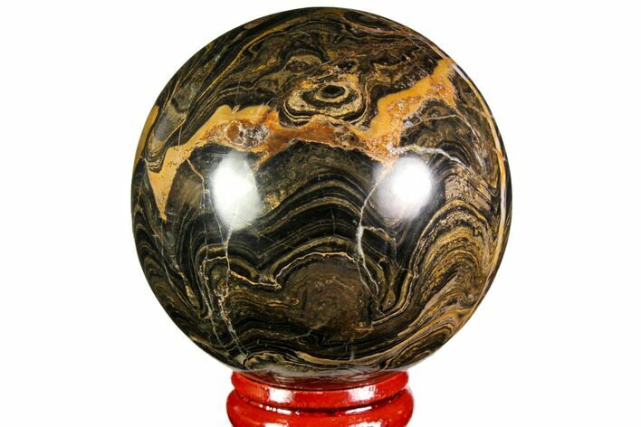 Polished Stromatolite (Greysonia) Sphere - Bolivia #113558